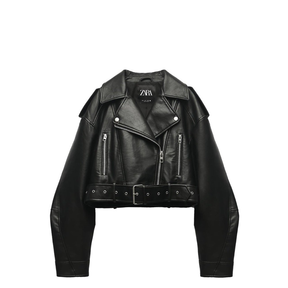 Zara faux leather jacket